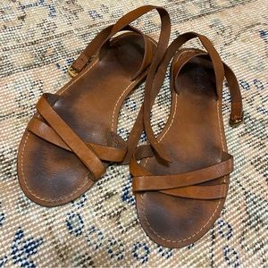 Madewell leather strappy sandals women’s size 8
